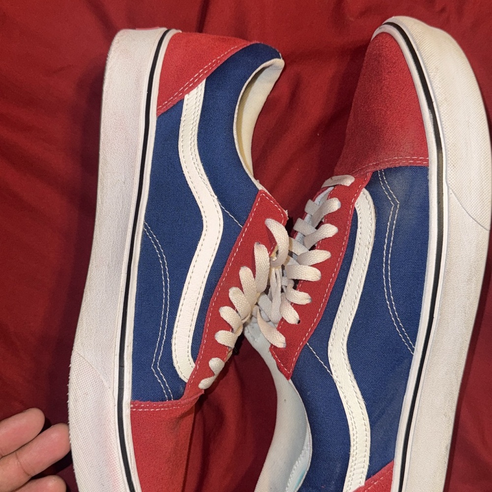 Red and Blue Vans